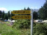 Motatapu Track sign.